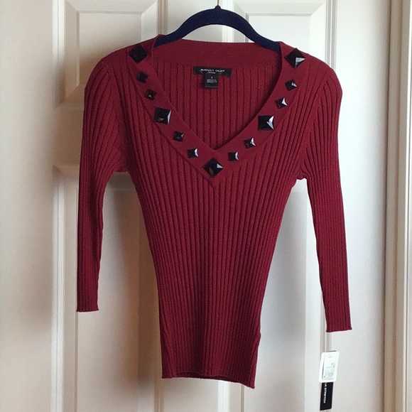 august silk Tops - 🎁SALE🎄August Silk Silk Blend Jewel Stretch